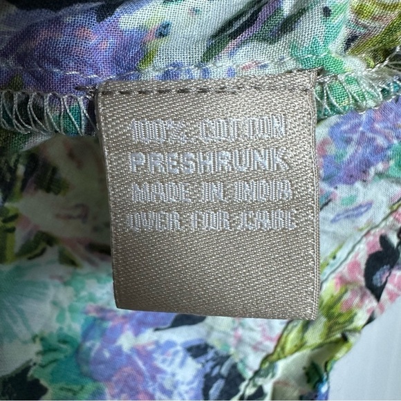 Plum Pretty Sugar Cotton Boho Floral Kimono Bridesmaids Robe Size Large - Picture 11 of 11